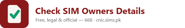 Check SIM Owners Details